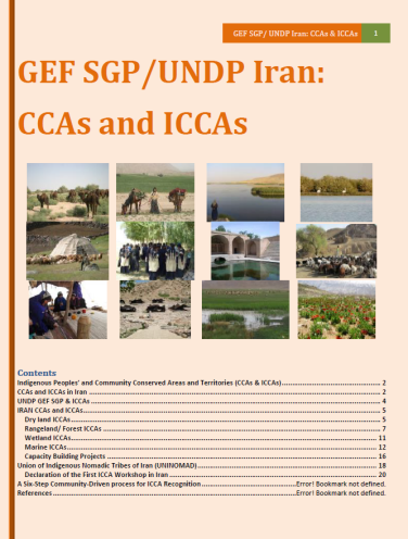 Newsletter on SGP Iran CCAs- 2015